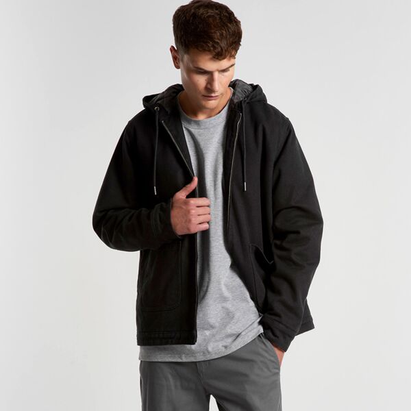 Mens Canvas Heavy Hooded Jacket Thumbnail