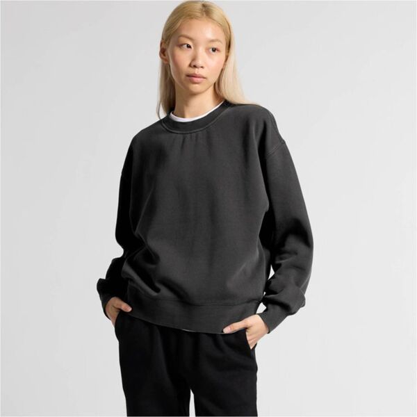 Womens Relax Faded Crew Thumbnail