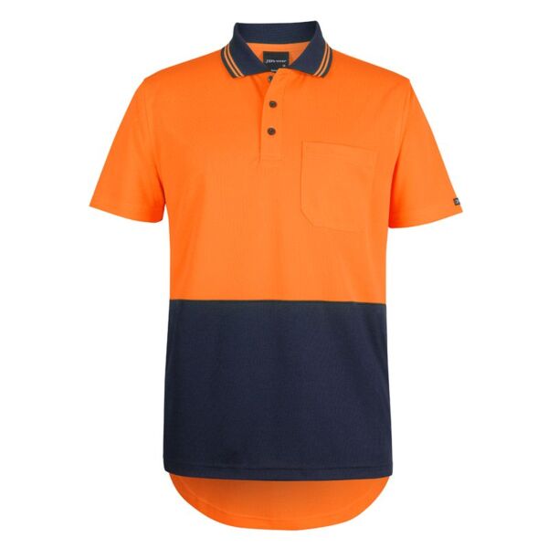 Hi Vis Short Sleeve Drop Tail Polo Thumbnail