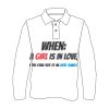 Custom Full Sublimated Long Sleeve Polo (MOQ 10) Thumbnail
